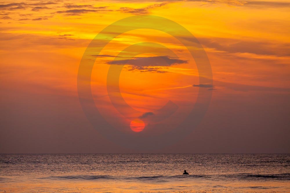 Surfing Sunset